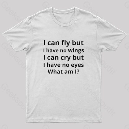 I Can Fly But Have No Wings Geek T-Shirt White / S