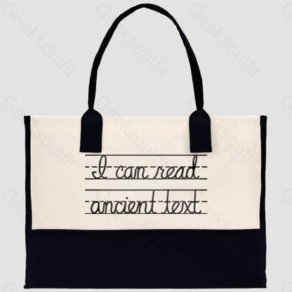 I Can Read Ancient Text Cotton Tote Bag