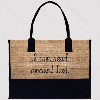 I Can Read Ancient Text Cotton Tote Bag