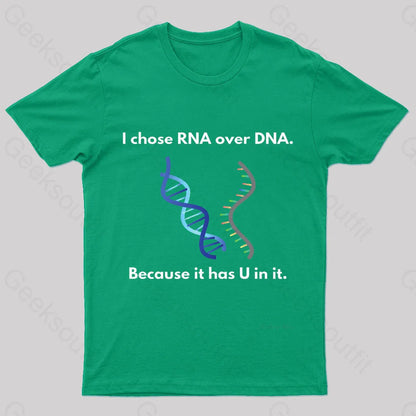 I Come Rna Over Dna Geek T-Shirt Green / S