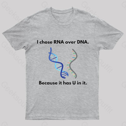 I Come Rna Over Dna Geek T-Shirt Grey / S