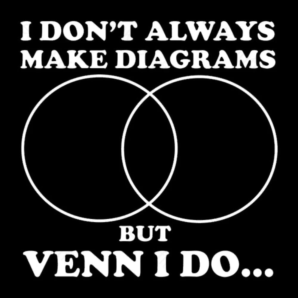 I Don’t Always Make Diagrams But Venn Do Geek T-Shirt