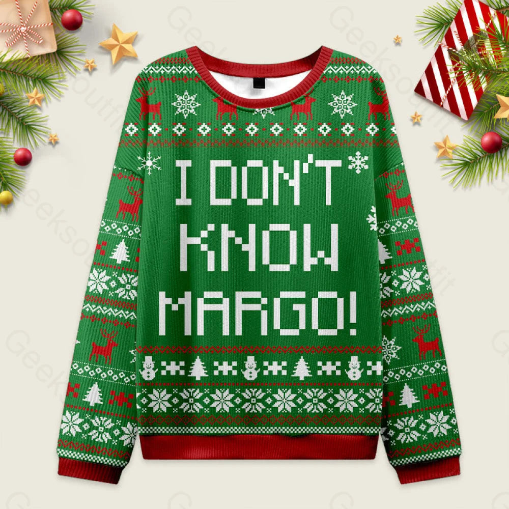 I Don’t Know Margo Ugly Christmas Sweater Men’s Style-S