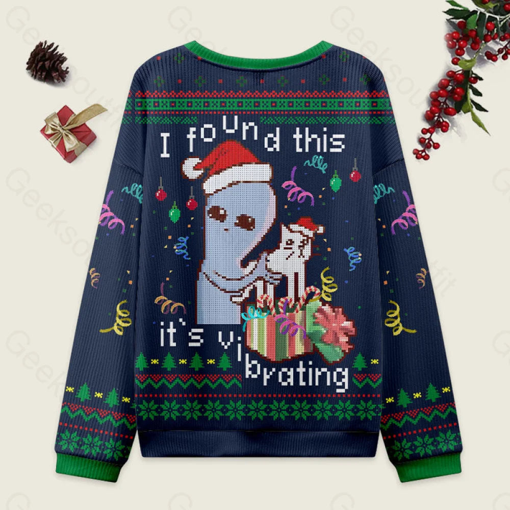 I Found This Dark Blue Ugly Christmas Sweater