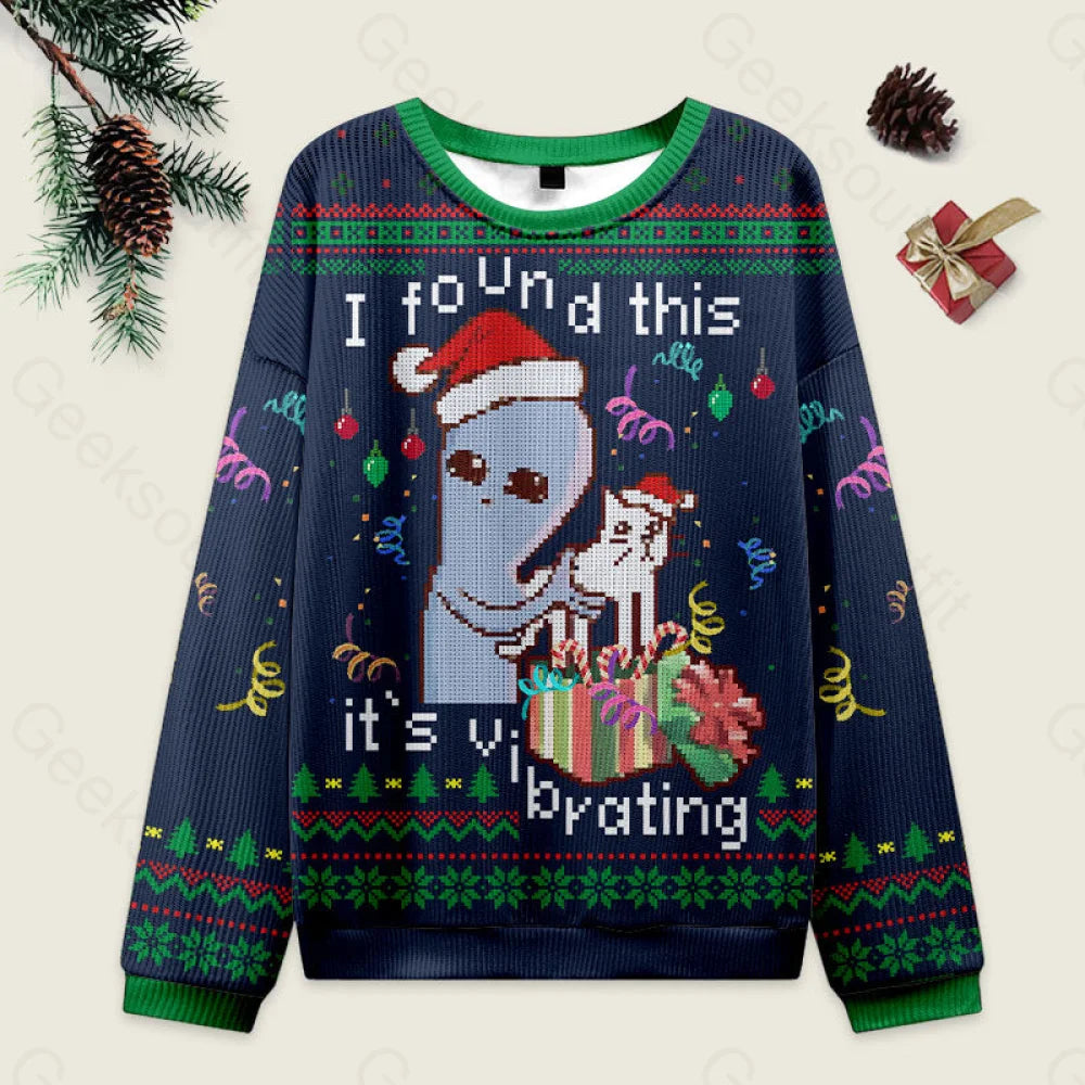 I Found This Dark Blue Ugly Christmas Sweater Men’s Style-S