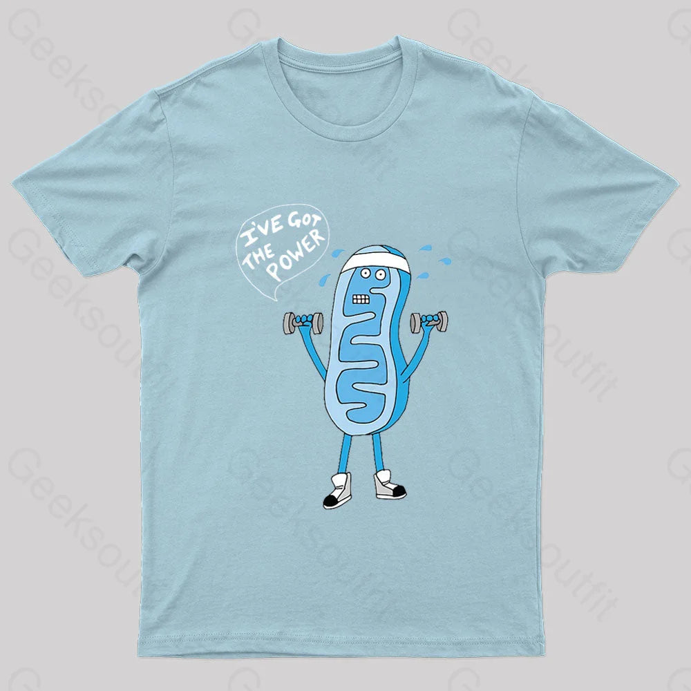 I Have Got The Power Nerd T-Shirt Light Blue / S