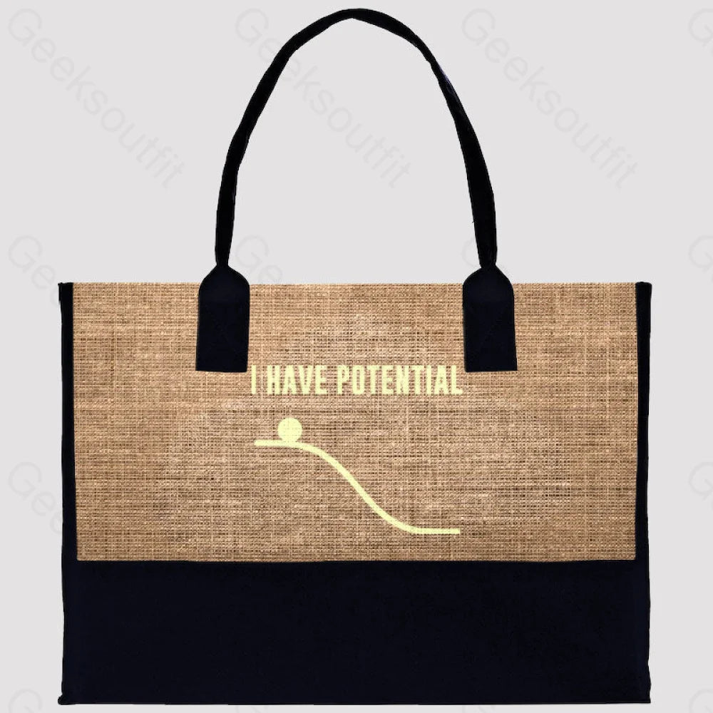 I Have Potential Energy Science Cotton Tote Bag