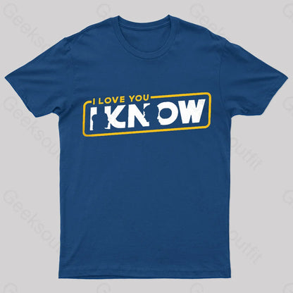 I Know Geek T-Shirt Navy / S