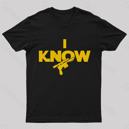 I Know Nerd T-Shirt Black / S