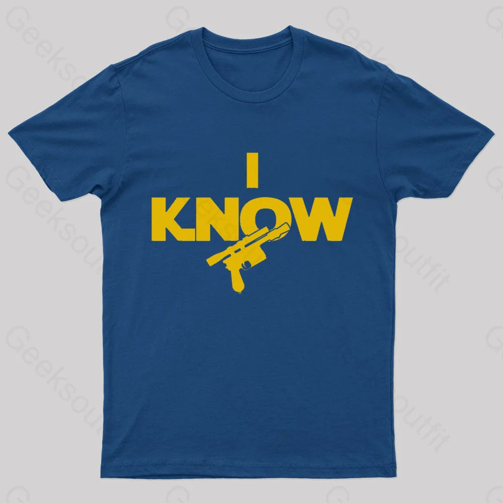 I Know Nerd T-Shirt Navy / S