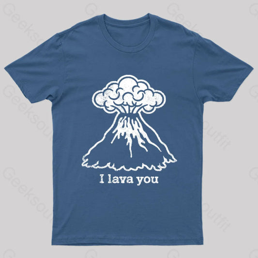 I Lava You Geek T-Shirt Navy / S