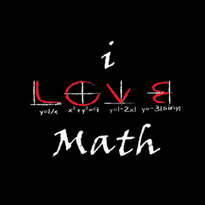 I Love Maths Geek T-Shirt