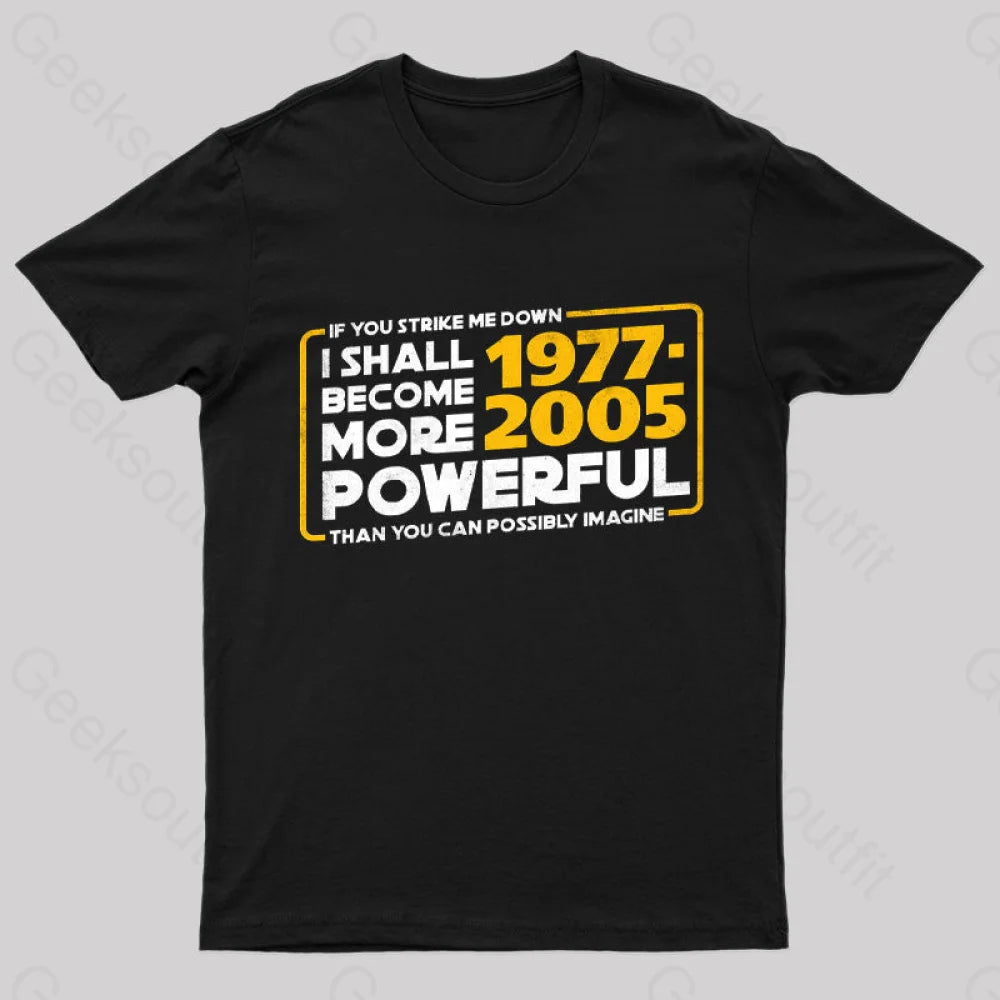 I Shall Become More Powerful T-Shirt Black / S