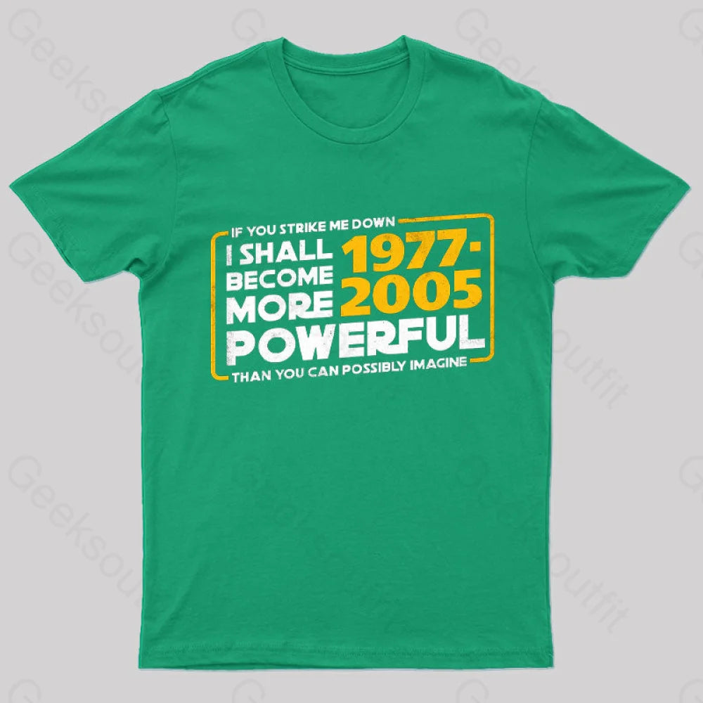 I Shall Become More Powerful T-Shirt Green / S