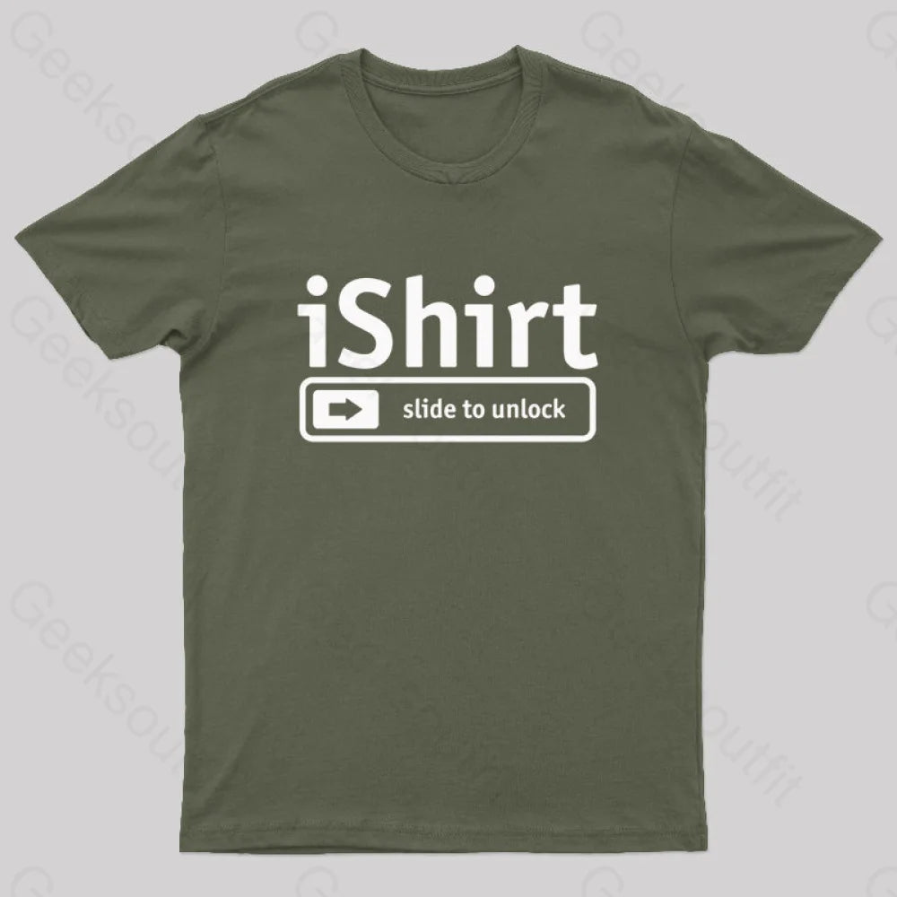 I Shirt Nerd T-Shirt Army Green / S