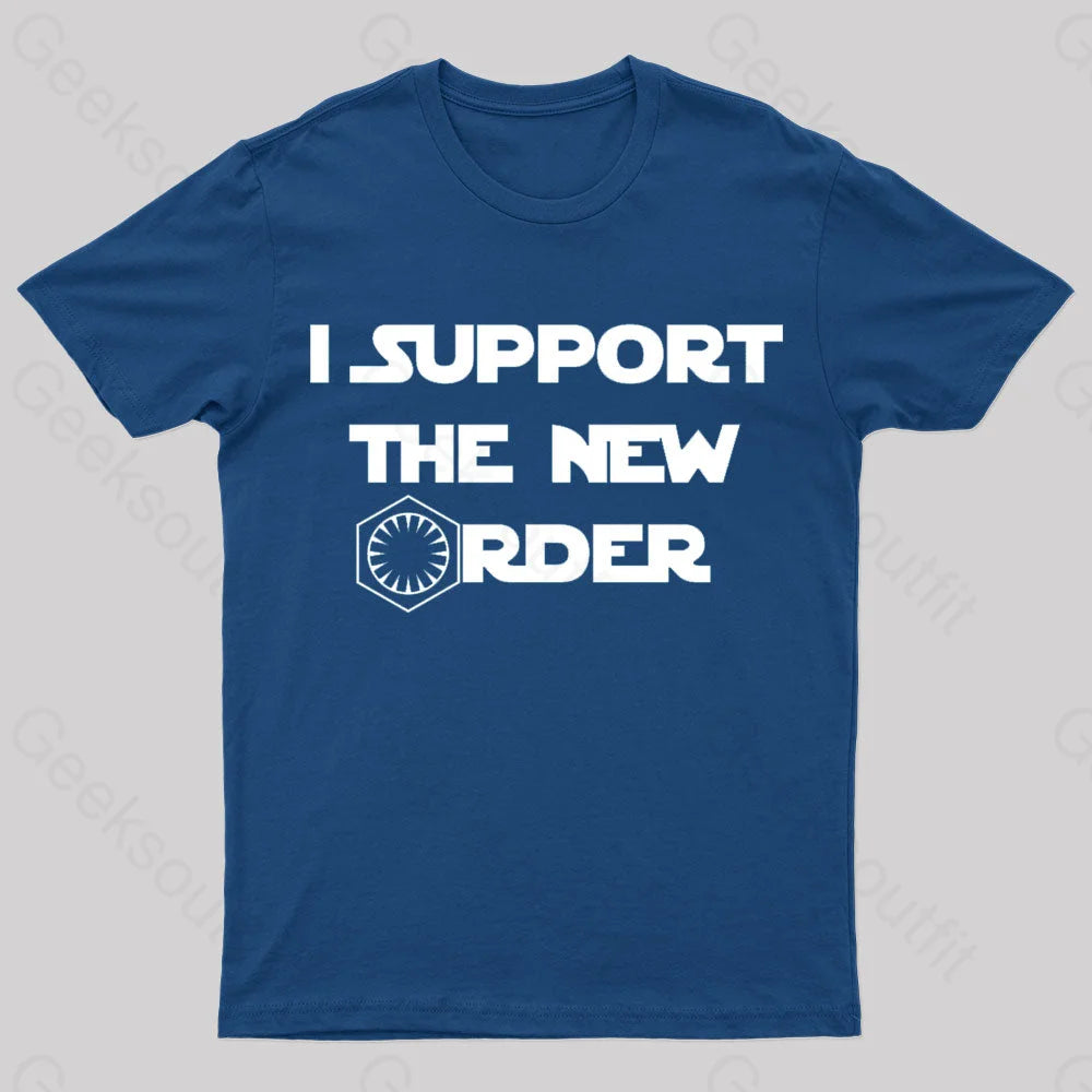 I Support The New Order Nerd T-Shirt Navy / S