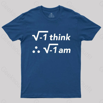 I Think Am T-Shirt Navy / S Yc