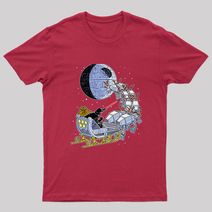 Christmas Darth Vader Santa's Sleigh T-Shirt