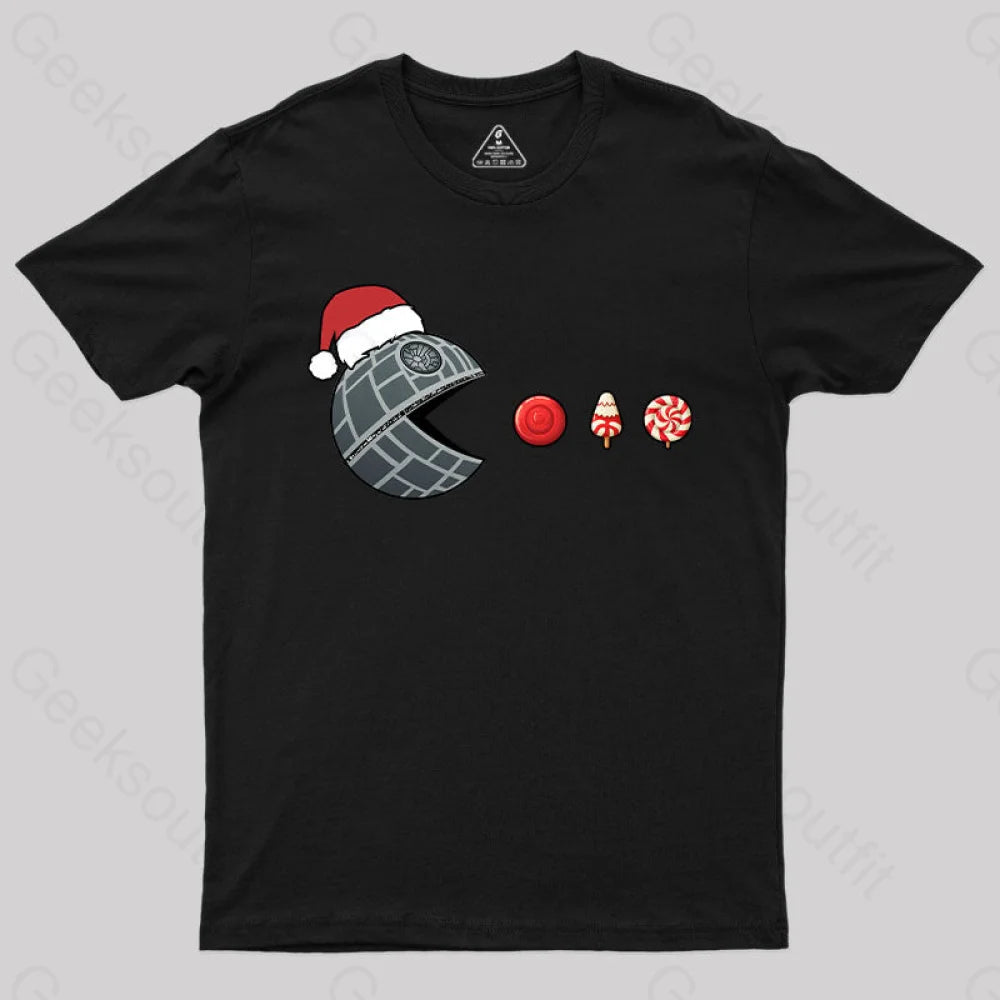 Ice Cream Marry Christmas T-Shirt Black / S Yc