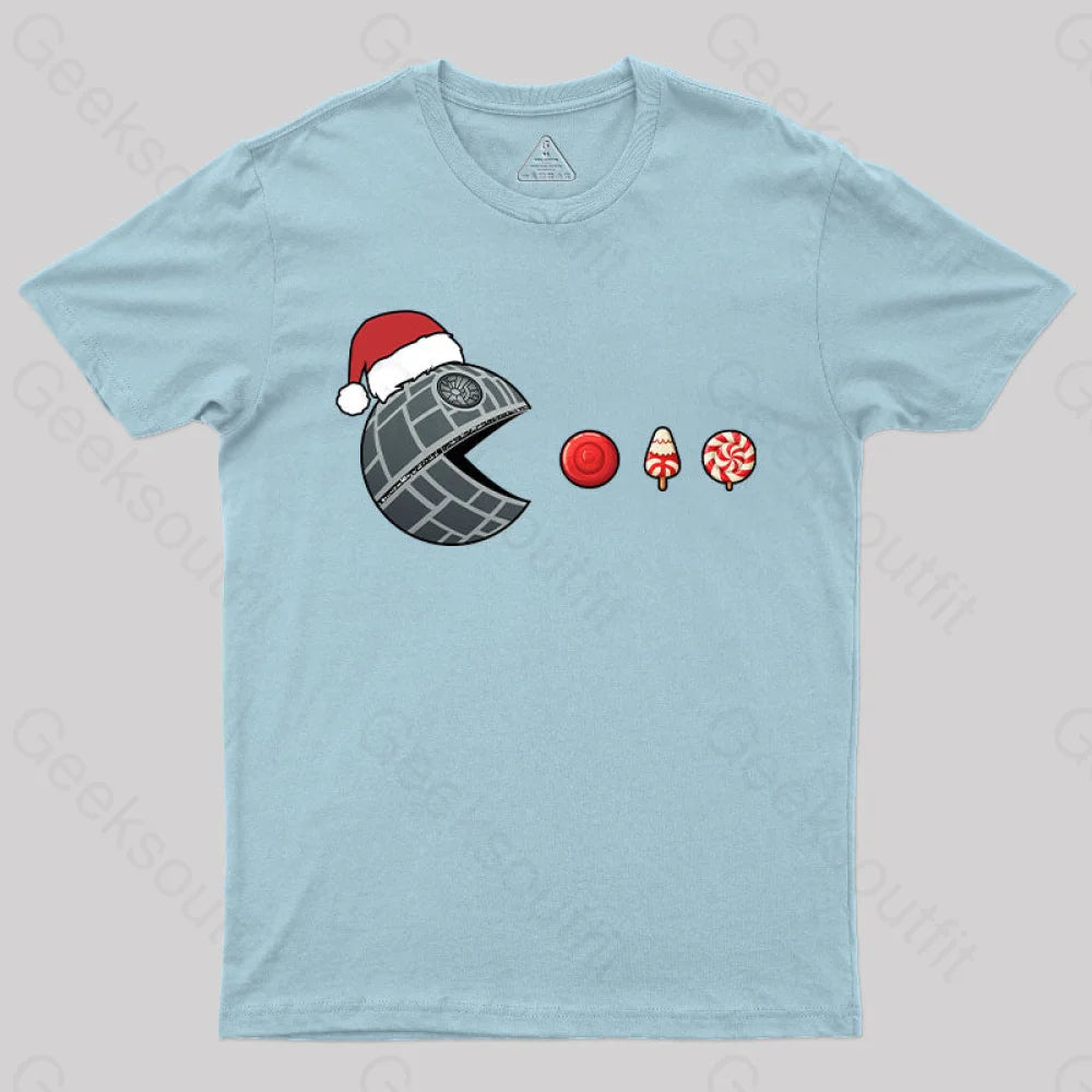 Ice Cream Marry Christmas T-Shirt Light Blue / S Yc