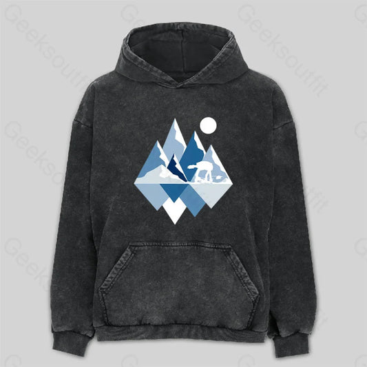 Ice Planet View Washed Hoodie M