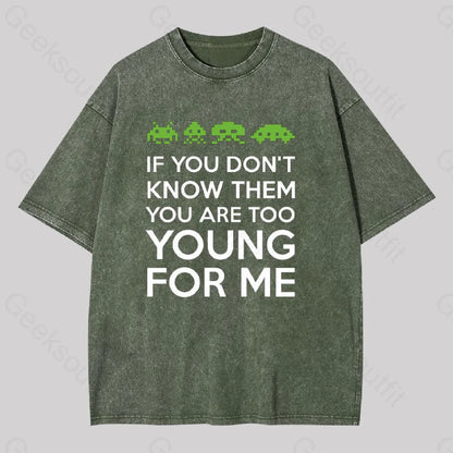 If You Don’t Know Them Washed T-Shirt Army Green / S