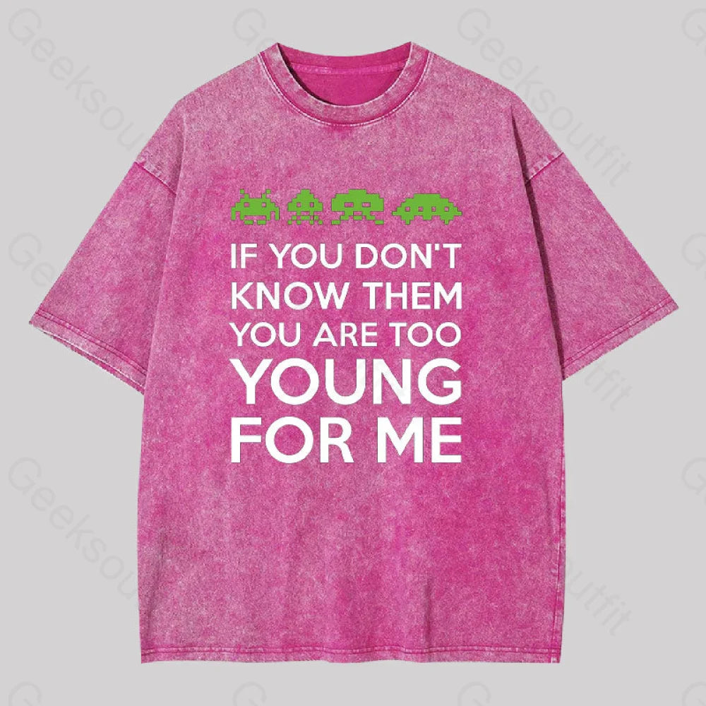 If You Don’t Know Them Washed T-Shirt Rose Red / S