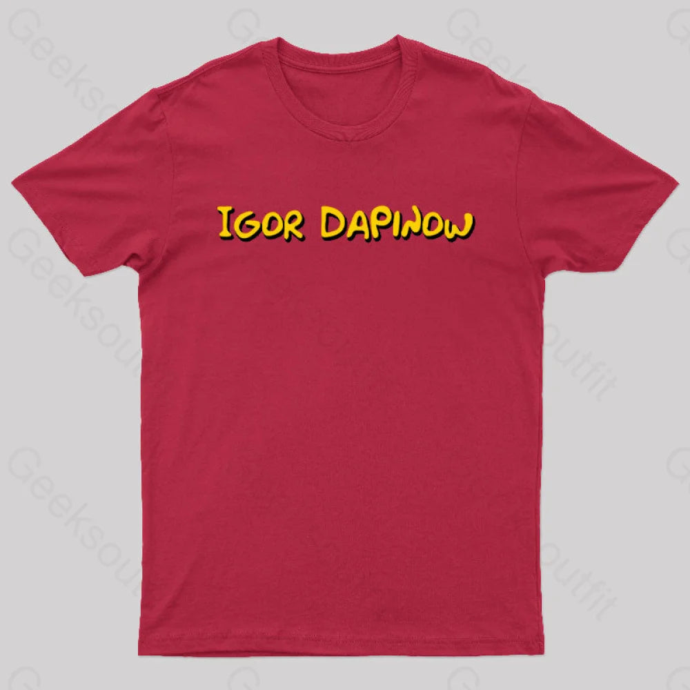 Igor Dapinow Geek T-Shirt Red / S