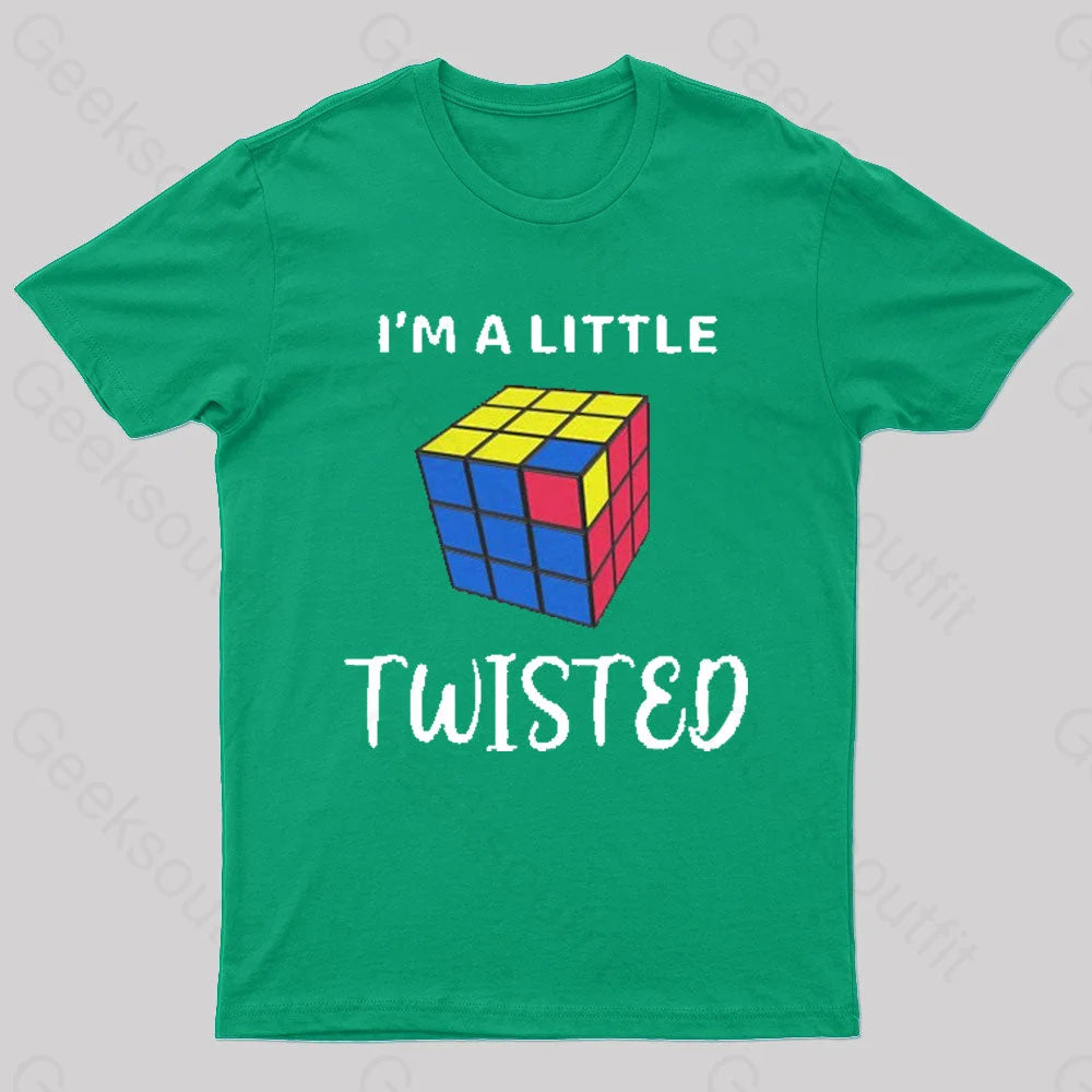 I’m A Little Twisted Nerd T-Shirt Green / S