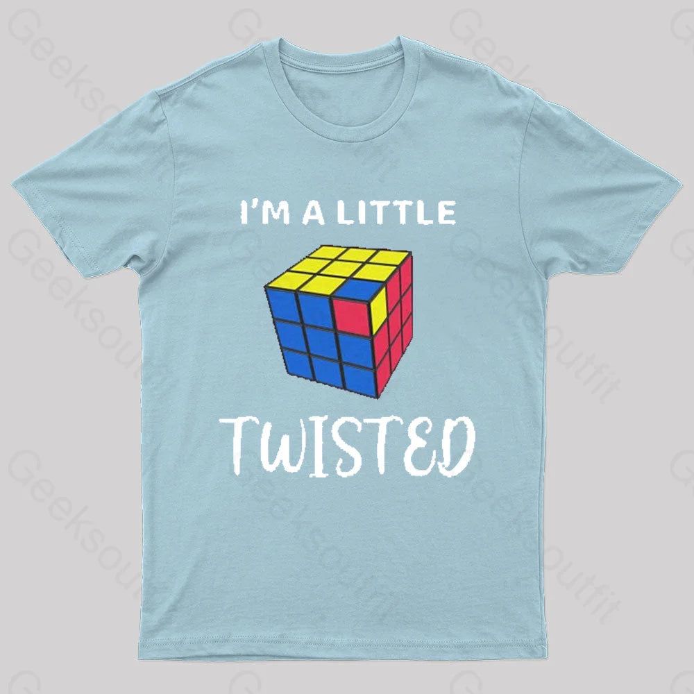 I’m A Little Twisted Nerd T-Shirt Light Blue / S