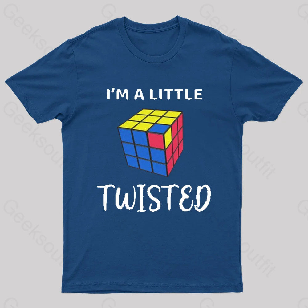 I’m A Little Twisted Nerd T-Shirt Navy / S