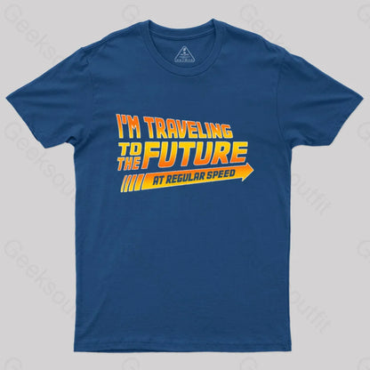 I’m A Time Traveler Too! T-Shirt Navy / S