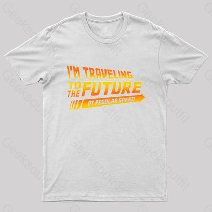 I’m A Time Traveler Too! T-Shirt White / S