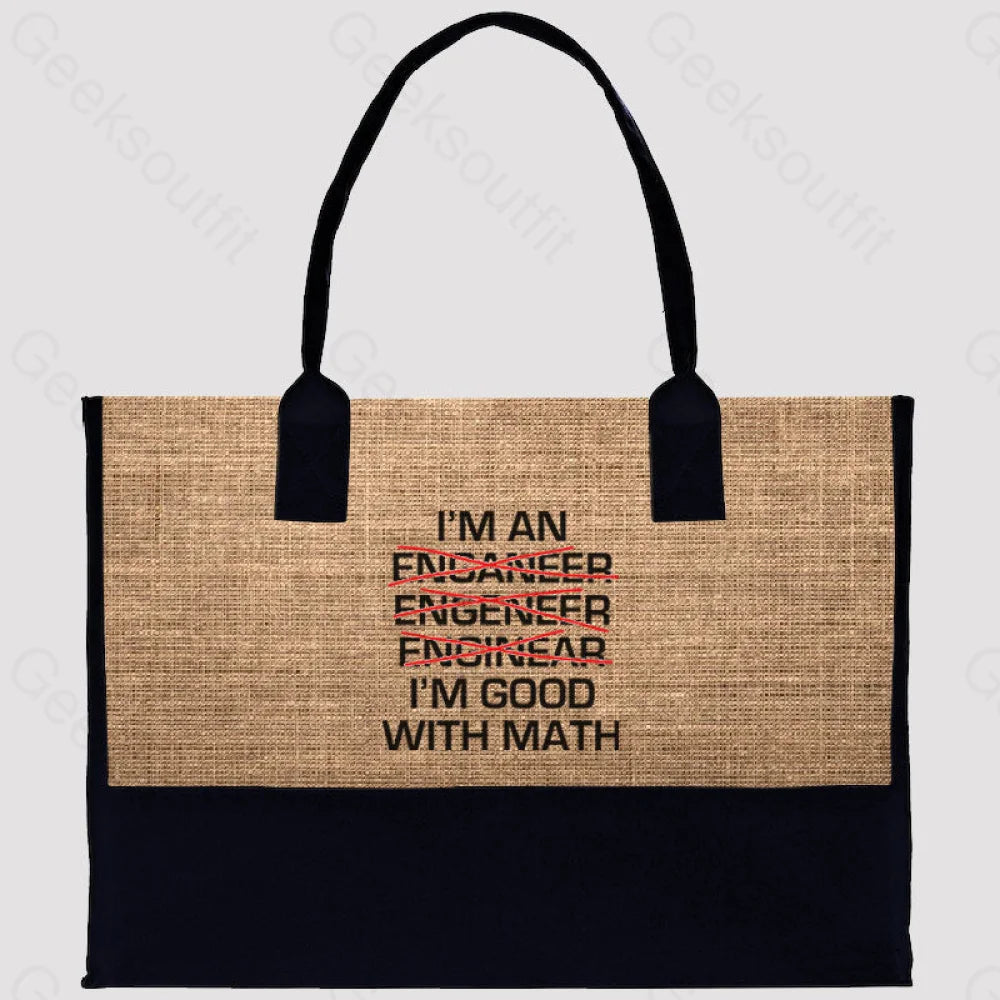 I’m Good With Math Cotton Tote Bag