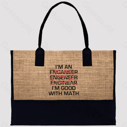 I’m Good With Math Cotton Tote Bag