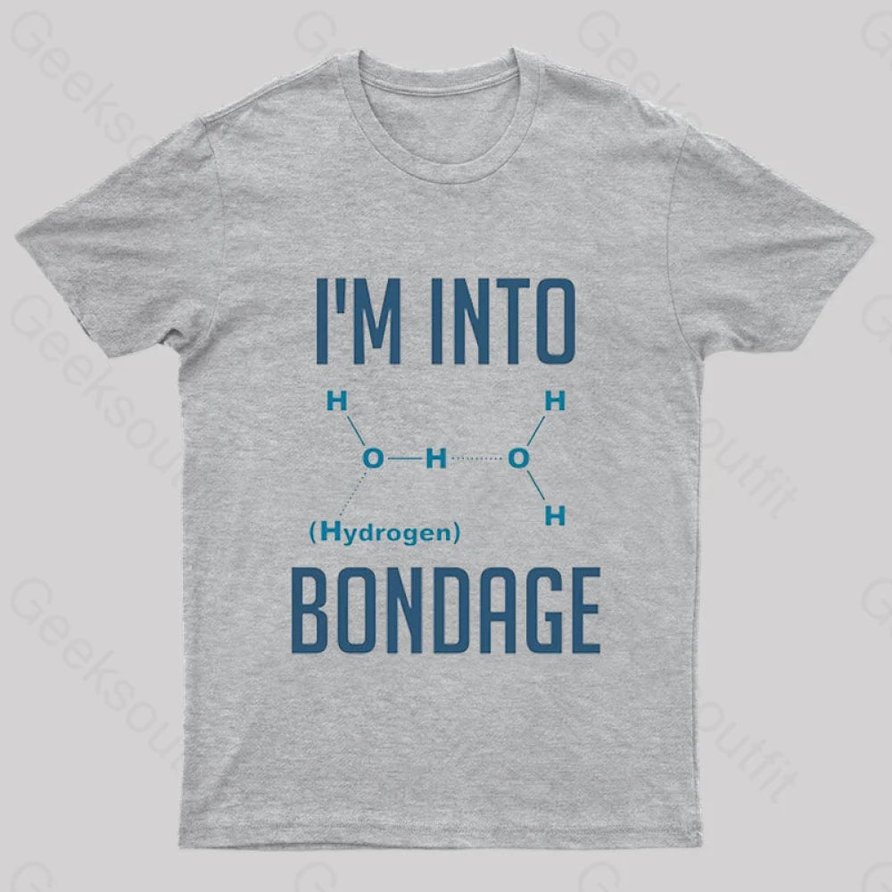 I’m Into Hydrogen Fitted Nerd T-Shirt Grey / S