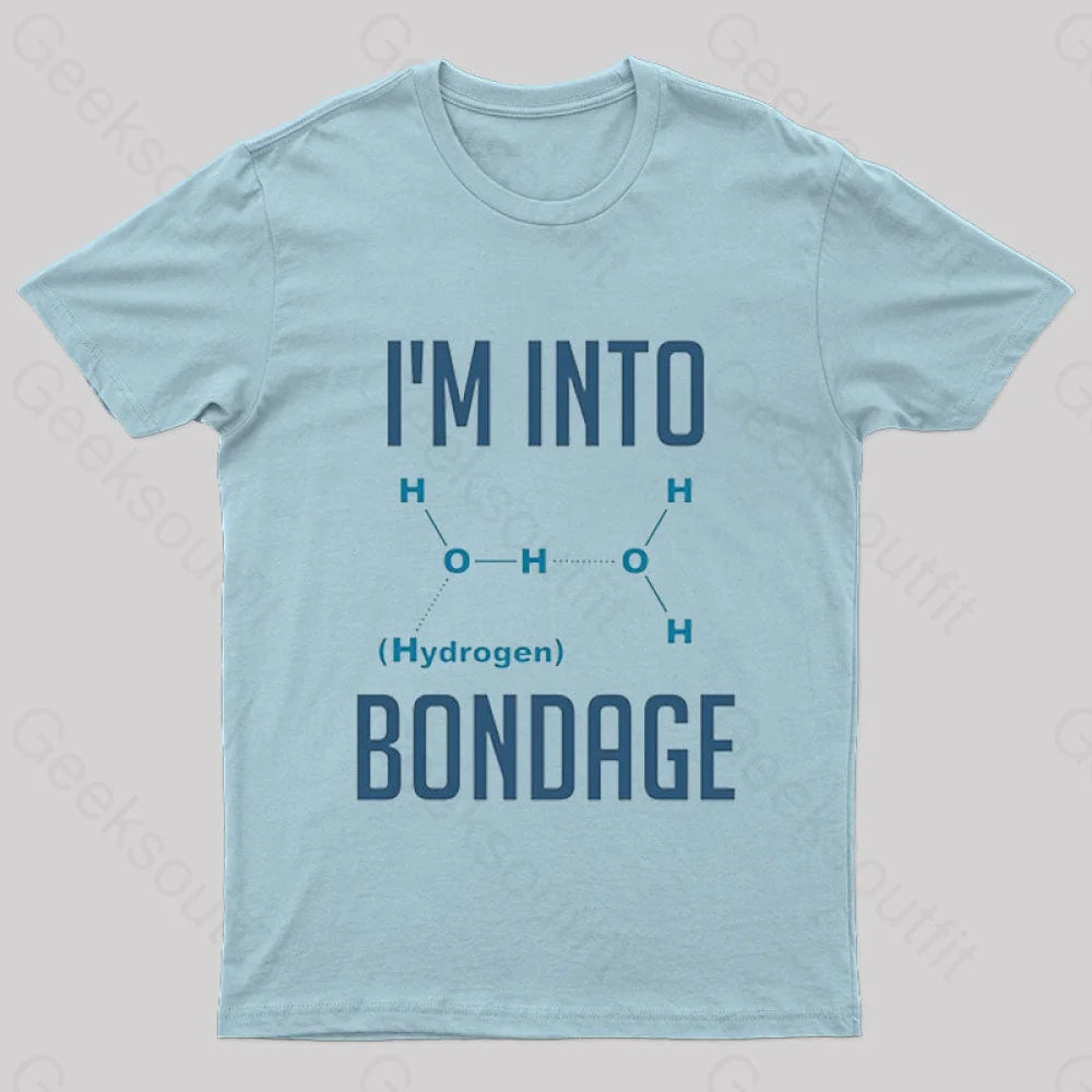 I’m Into Hydrogen Fitted Nerd T-Shirt Light Blue / S