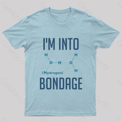 I’m Into Hydrogen Fitted Nerd T-Shirt Light Blue / S