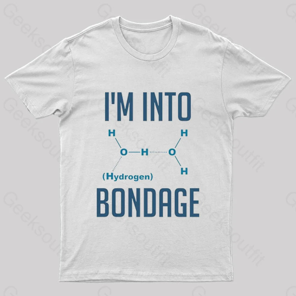 I’m Into Hydrogen Fitted Nerd T-Shirt White / S