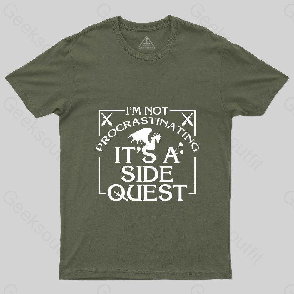 I'm Not Procrastinating, It's A Side Quest T-Shirt - Geeksoutfit