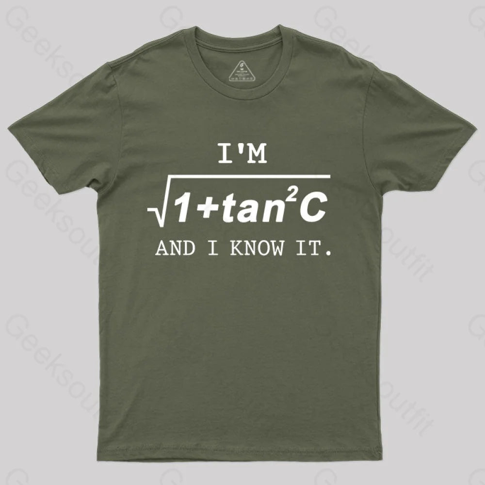 I’m Sec(C) T-Shirt Army Green / S Yc