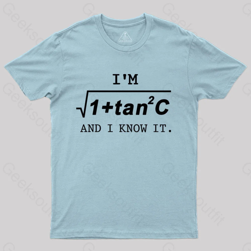 I’m Sec(C) T-Shirt Light Blue / S Yc