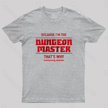 I’m The Dungeon Master T-Shirt Grey / S