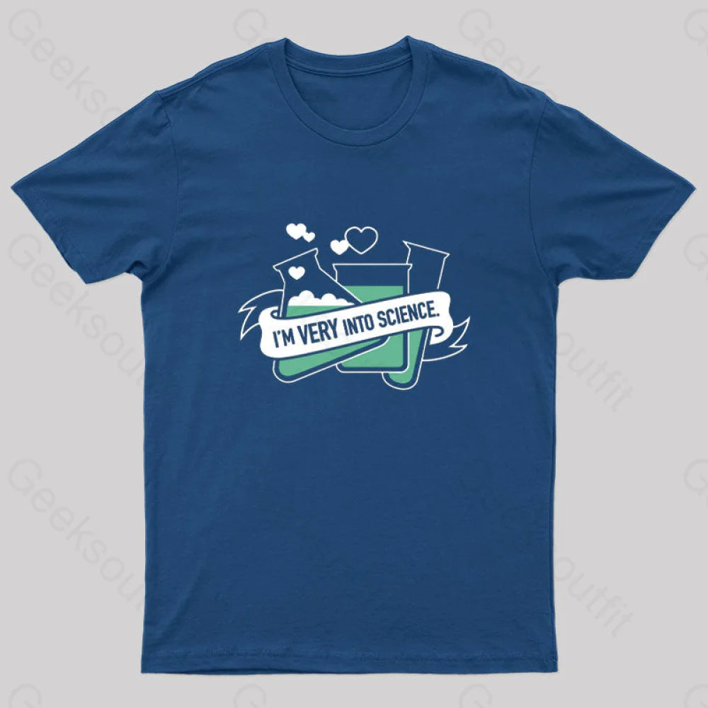 I’m Very Into Science Nerd T-Shirt Navy / S