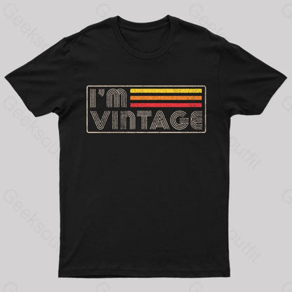 I‘m Vintage Geek T-Shirt Black / S