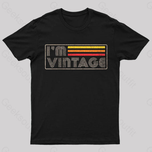 I‘m Vintage Geek T-Shirt Black / S