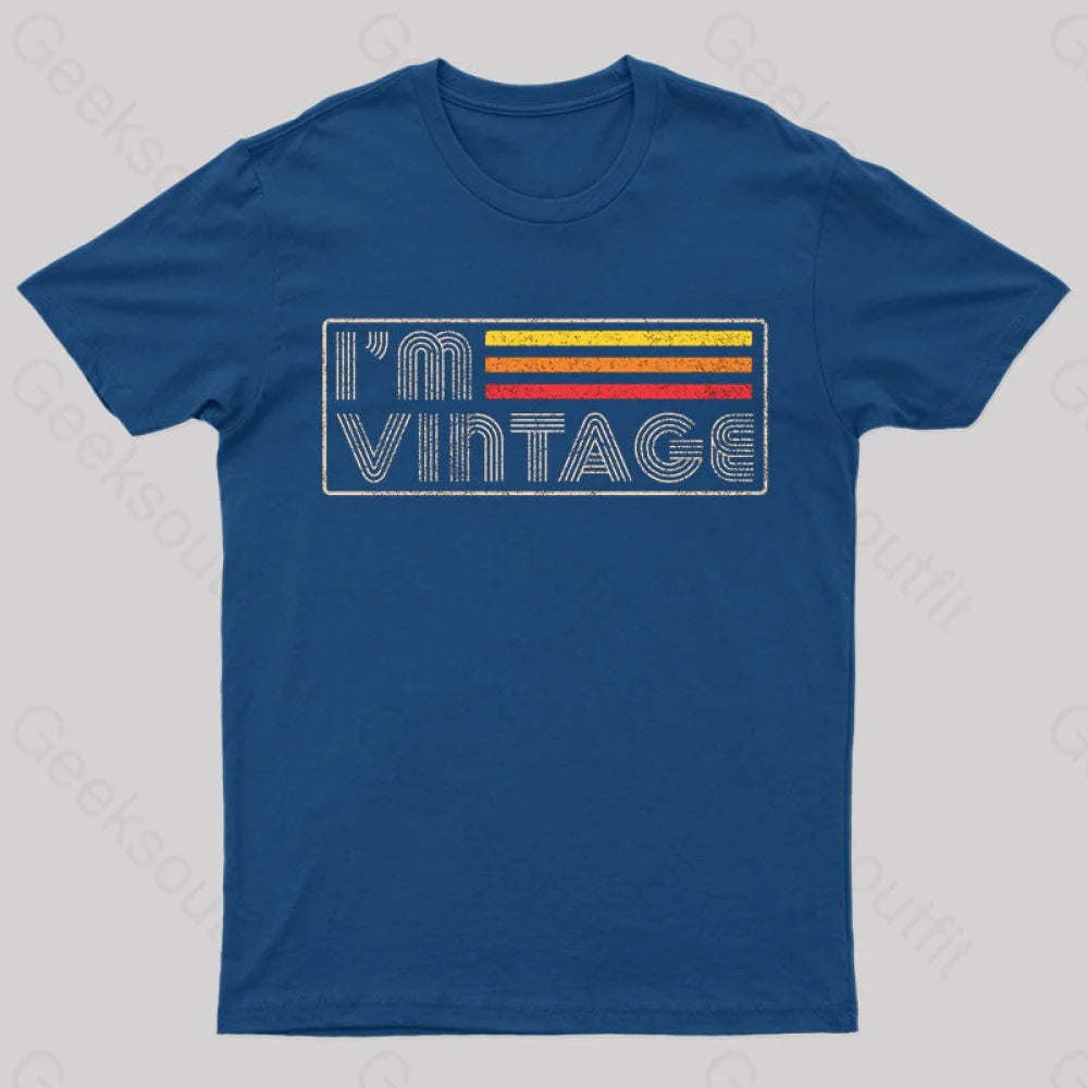 I‘m Vintage Geek T-Shirt Navy / S