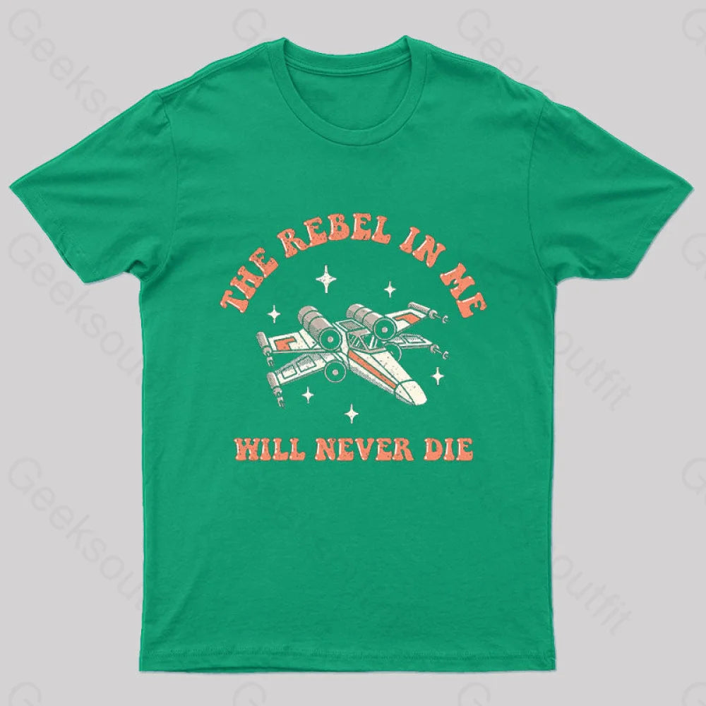 Immortal Rebel Nerd T-Shirt Green / S