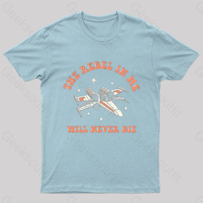 Immortal Rebel Nerd T-Shirt Light Blue / S