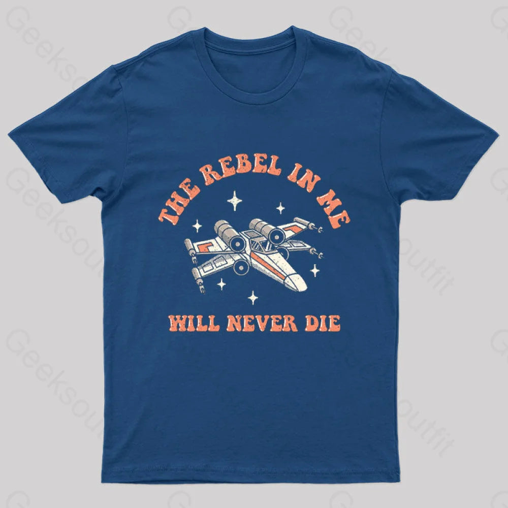 Immortal Rebel Nerd T-Shirt Navy / S